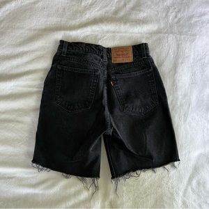 Levi vintage slim fit high waisted jean shorts